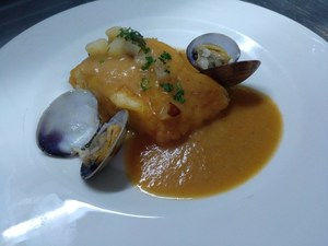 Merluza en salsa